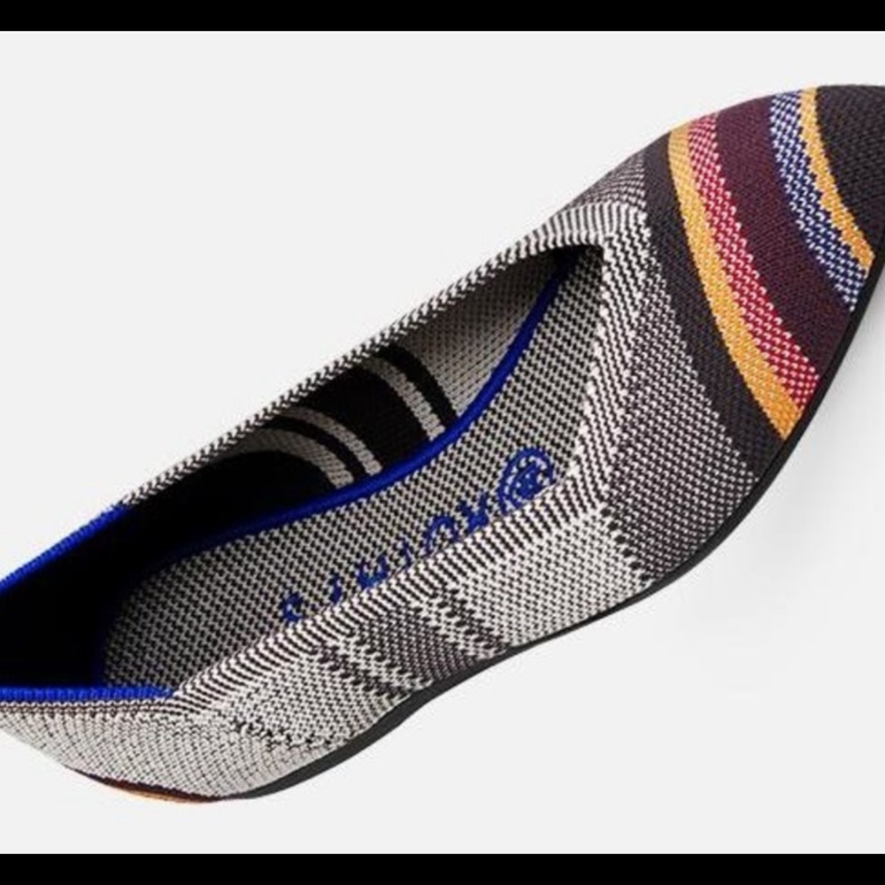 Rothy Inverse Stripe Size 6.5 In Excellent Condit… - image 1